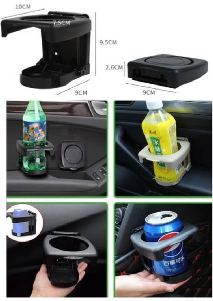 Portatif Katlanabilir Oto Bardak Tutucu Araç Bardaklığı indirimleri