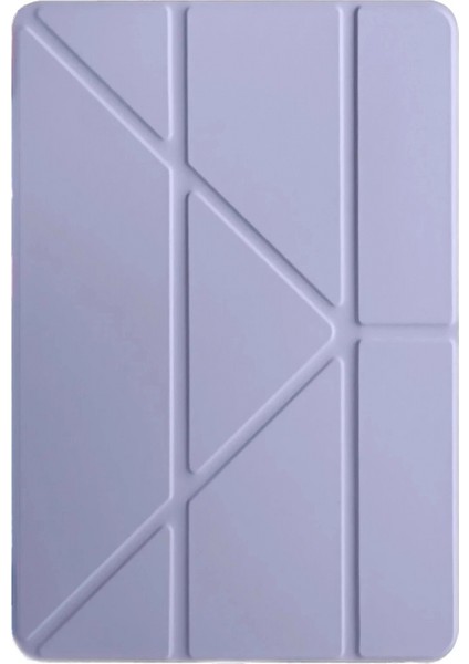 Xiaomi Pad 7 Pro Kılıf Kalemlikli Mars Tablet Kılıfı - Açık Mor