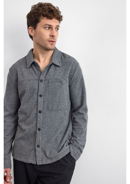 Pamuk Karışımlı Regular Fit Klasik Yaka Uzun Kollu Gömlek Erkek Gömlek B35W22003 105 modelleri