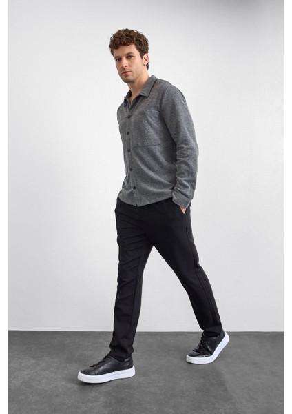 Pamuk Karışımlı Regular Fit Klasik Yaka Uzun Kollu Gömlek Erkek Gömlek B35W22003 105 fırsatları