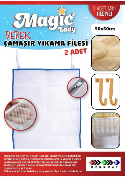 Bebek Çamaşır Filesi 2li Set