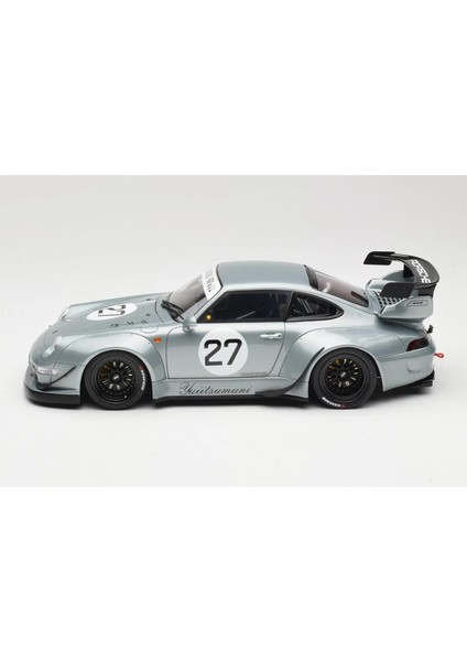1:18 Gt Spirit 2024 Porsche 911 Rwb #27 Yuiitsumuni Silver modelleri