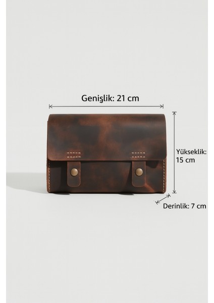 Kum Rengi Deri El Çantası – Günlük Kullanım ve Seyahat Organizeri indirimleri