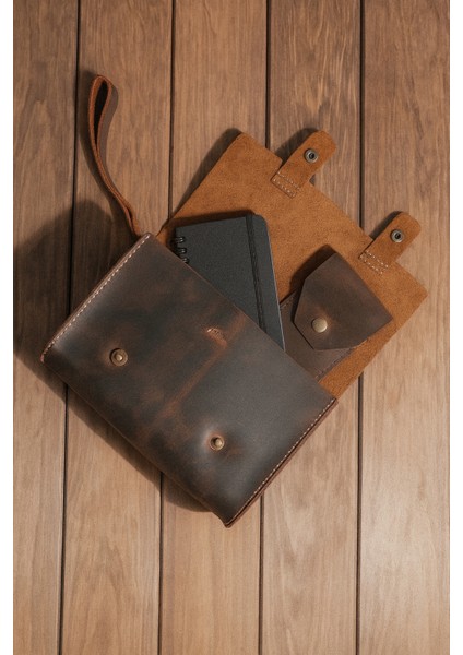 Kum Rengi Deri El Çantası – Günlük Kullanım ve Seyahat Organizeri fırsatları