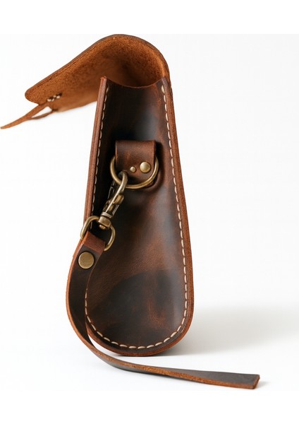 Kum Rengi Deri El Çantası – Günlük Kullanım ve Seyahat Organizeri