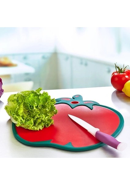 Domates Figürlü Kaydırmaz Kesme Tahtası Doğrama Panosu