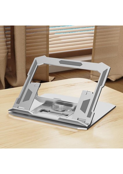 360 Derece Dönebilen Dizüstü Bilgisayar Tablet Standı Tablet Gümüş (Yurt Dışından)