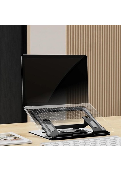 360 Derece Dönebilen Dizüstü Bilgisayar Tablet Standı Tablet Gümüş (Yurt Dışından) fiyatları