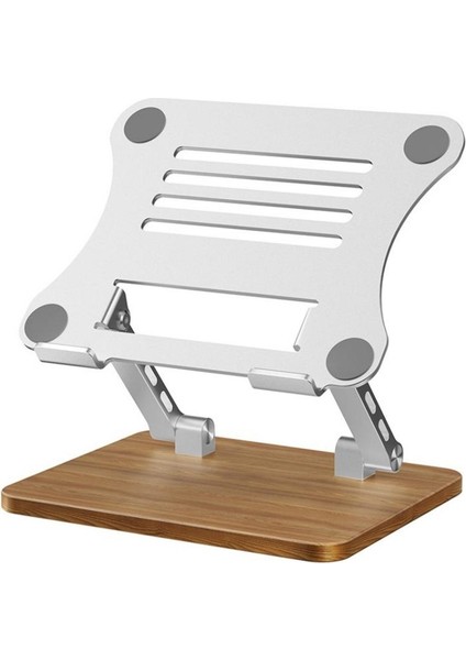 Ayarlanabilir Ahşap Tabanlı Dizüstü Bilgisayar Tutucu J32 (Yurt Dışından)