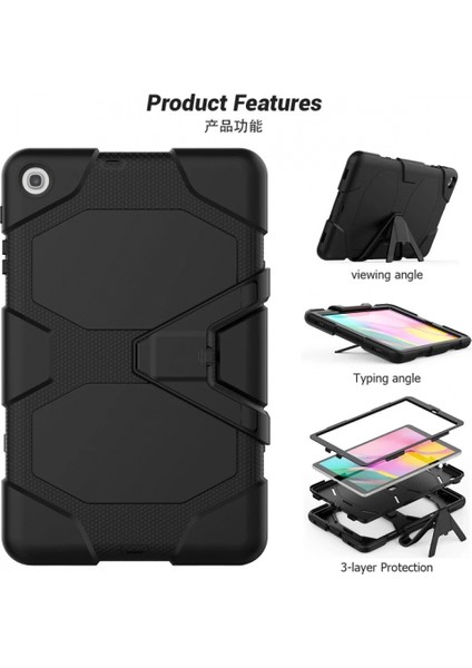 Samsung Galaxy T510 Tab A 10.1 Kılıf Griffin Tablet Kapak - Siyah modelleri