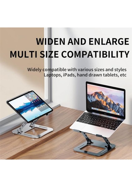 Ayarlanabilir Katlanabilir Alaşımlı Çelik Dizüstü Bilgisayar Standı J30 (Yurt Dışından) fırsatları