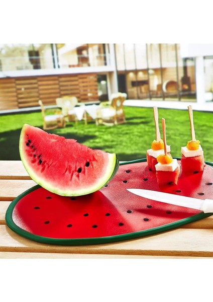 Karpuz Figürlü Kaydırmaz Kesme Tahtası Doğrama Panosu fırsatları