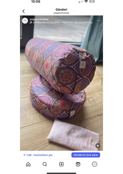 Silindir Yoga Minderi (Bolster) – Meditasyon ve Yoga Destek Yastığı modelleri