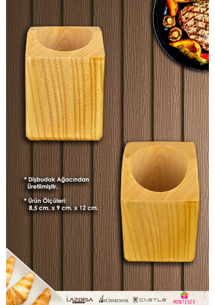 Doğal Diş Budak Ağaç Kaşıklık Tezgah Üstü Servis Dik Kaşıklık Düzenleyici fiyatları