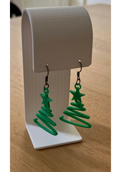 Minimalist Çam Ağacı Küpe – Yılbaşı Temalı modelleri