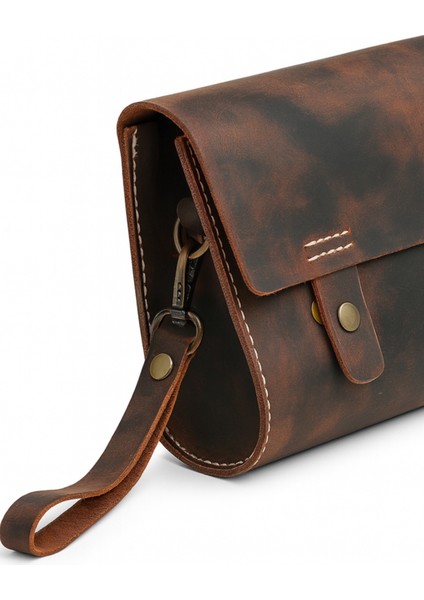 Siyah Deri El Çantası – Günlük Kullanım ve Seyahat Organizeri