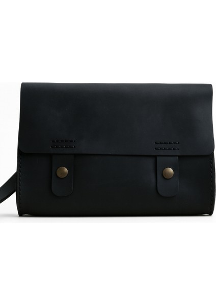 Siyah Deri El Çantası – Günlük Kullanım ve Seyahat Organizeri