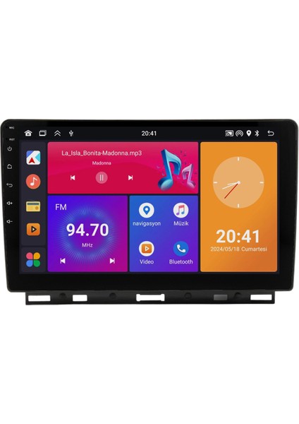 Renault Clio 5 Android Multimedya Ekran (2020-2023) | 2gb/4gb/8gb Ram – Carplay – Android Auto – Navigasyon – Google Play – Geri Görüş Kamerası – Soket Sokete Uyumlu