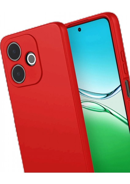 Oppo A5 Pro 4g First Silikon - Kırmızı modelleri
