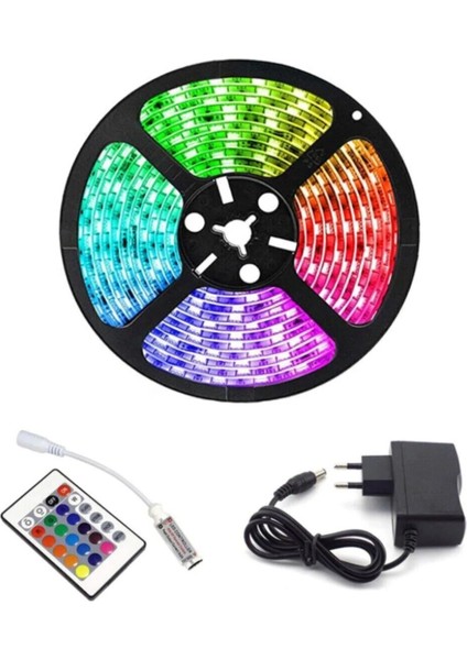 Rgb Kumandalı Trafolu 5m Şerit LED – Silikonlu, IP65 Su Geçirmez, Dim’li fiyatları