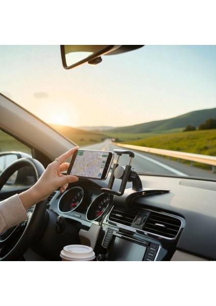 Telefon Tutucu Araç Içi Telefon Tutucu Klipsli 360C Dönüş