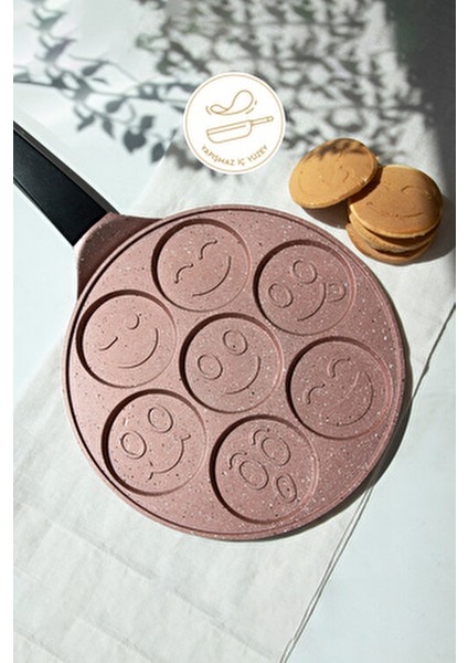 Döküm Smile Krep Pankek Tavası Rosegold 27CM modelleri