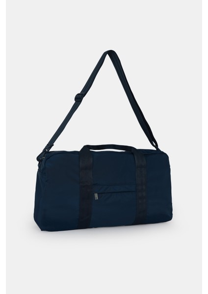 Lacivert Renk Kadın & Erkek Spor Çantası, Paraşüt Kumaş Önü Cepli Unisex Spor Fitness Gym Çantası fırsatları