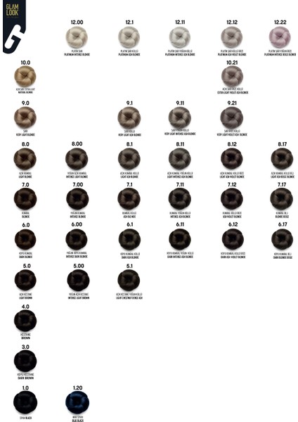 Glamlook Hair Color Blonde Golden Coffee/kumral Dore Kahve 7.73 100 ml modelleri