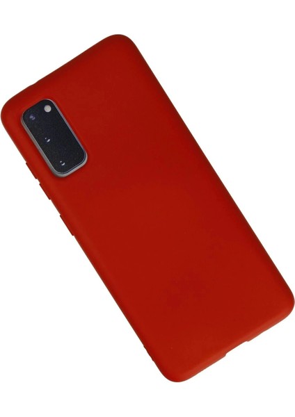 Samsung Galaxy S20 Kılıf Nano Içi Kadife Silikon - Kırmızı fiyatları