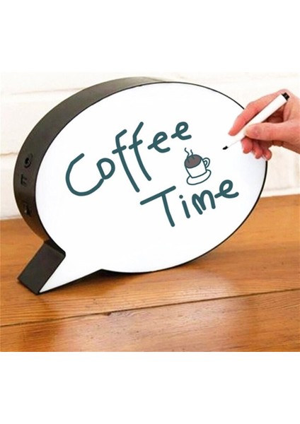 Mesaj Panosu Kalemle Yazılabilen Konuşma Balonu Görünümlü Işıklı fırsatları