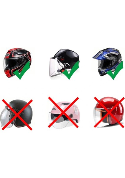 Kask Yağmur Kaydırıcı - Anti-Sis Hidrofobik Film modelleri