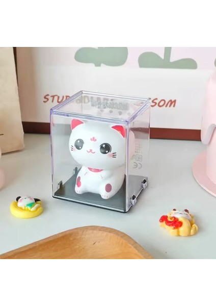 Tomvorks Sevimli Kedi Güneş Işığı Indüksiyon Plastik Heykel Restoranlar Araba Kontrol Paneli Için Şanslı Başını Sallayan Kedi (Küçük Model)) indirimleri