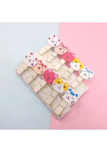 Ipli Mandallı Kedili Fotoğraf Albümü Kedi Kafası Şekilli Mandal modelleri