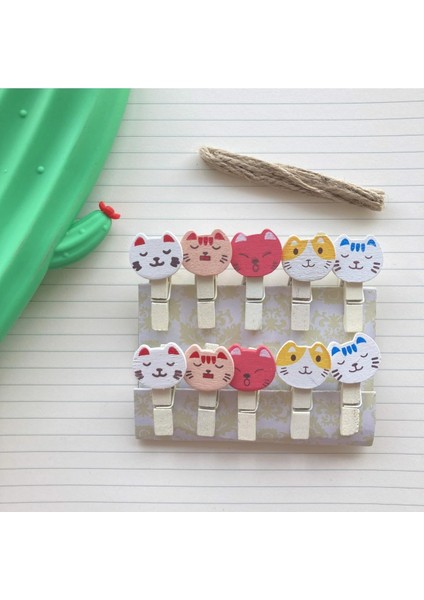 Ipli Mandallı Kedili Fotoğraf Albümü Kedi Kafası Şekilli Mandal fırsatları