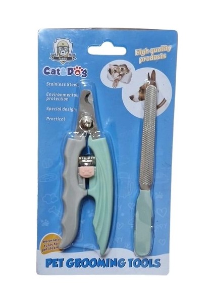 KL5045-A2 Törpülü Evcil Hayvan Tırnak Makası Seti 19.8*11CM, Köpek Kedi Tırnak Kesme Aleti