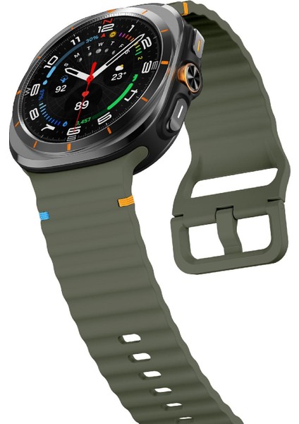 Samsung Galaxy Watch Ultra 47MM / Ultra 2025 Için Dalga Dikişli Kayış (Yurt Dışından) indirimleri