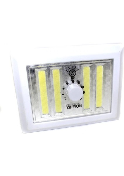 4 Ledli Pilli LED Lamba Güç Ayarlı LED Portatif Lamba LED Işık - Mıknatıslı Yapışkanlı fiyatları