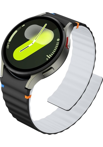 Samsung Galaxy Watch 7 / 6 / 5 / 4 Için Silikon Saat Kayışı (Yurt Dışından)