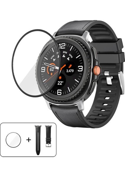 Samsung Galaxy Watch8 Classic 46MM Için Silikon Pu Kayış (Yurt Dışından)