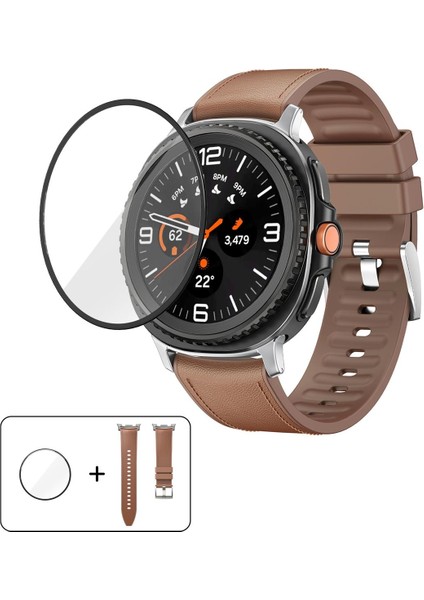 Samsung Galaxy Watch8 40MM Için Silikon Pu Kayış (Yurt Dışından)