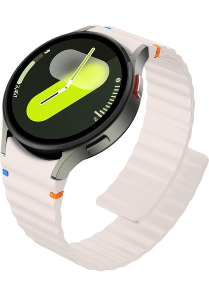 Samsung Galaxy Watch 7 / 6 / 5 / 4 Için Silikon Saat Kayışı (Yurt Dışından)