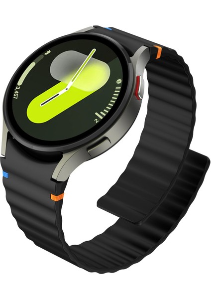 Samsung Galaxy Watch 7 / 6 / 5 / 4 Için Silikon Saat Kayışı (Yurt Dışından)