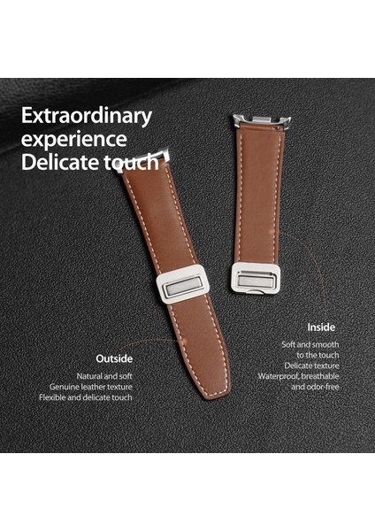 Samsung Galaxy Watch8 / Watch8 Classic Için Manyetik Pu Kayış (Yurt Dışından) modelleri