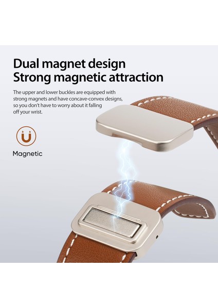 Samsung Galaxy Watch8 / Watch8 Classic Için Manyetik Pu Kayış (Yurt Dışından) fırsatları