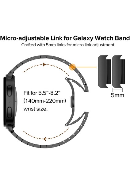 Samsung Galaxy Watch8 / Watch8 Classic Için Metal Saat Kayışı (Yurt Dışından) modelleri