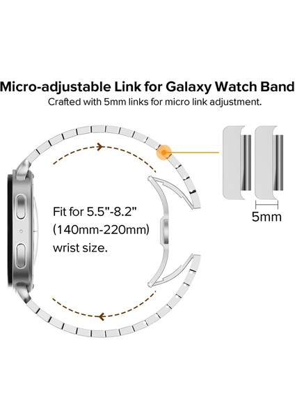 Samsung Galaxy Watch8 / Watch8 Classic Için Metal Saat Kayışı (Yurt Dışından) fırsatları