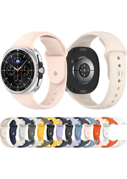 Samsung Galaxy Watch8 / 8 Classic Için Silikon Kayış (Yurt Dışından) modelleri
