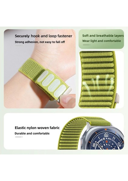 Samsung Galaxy Watch Ultra 47MM / Ultra 2025 Için Naylon Kayış (Yurt Dışından) indirimleri