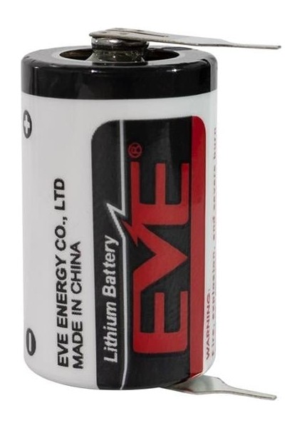 ER14250/3PT 1/2AA - 3.6 Volt Kısa Boy Puntalı Lityum Pil