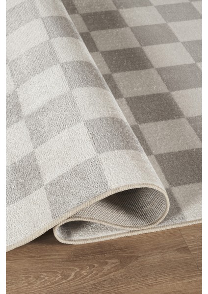 Damas 4002 Gri Hav Toz Vermez Salon Mutfak Koridor Oturma Odası Yolluk Halı Makine Halısı indirimleri